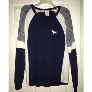 VS Pink Varsity Crew Sweater